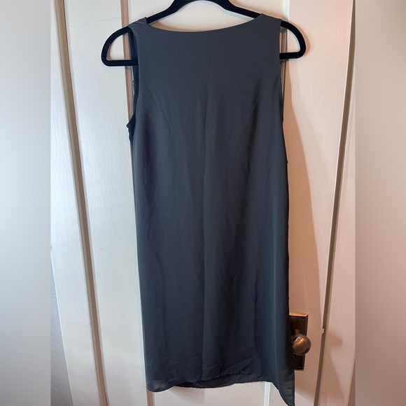 ALL SAINTS grey Black Georgette Draped Layered - Picture 4 of 5